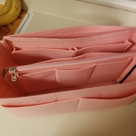 Coach Pink Leather Tote - Includes Purse Organizer - Picture 11 of 12